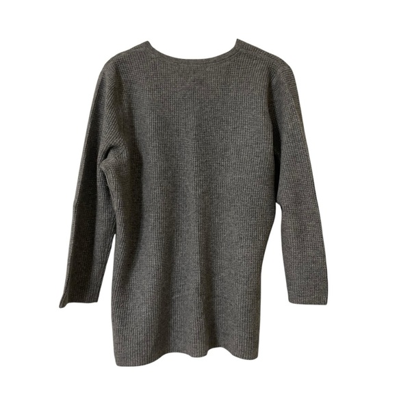 Sutton Studio Gray Cashmere Crew Neck Sweater Large Knit - Picture 5 of 8